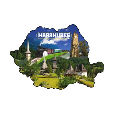 Mgs192-magnet frigider-harta maramures